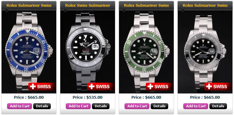 Swiss Rolex ETA Submariner Replica UK